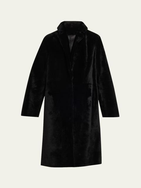 Ironed Lamb Shearling Coat