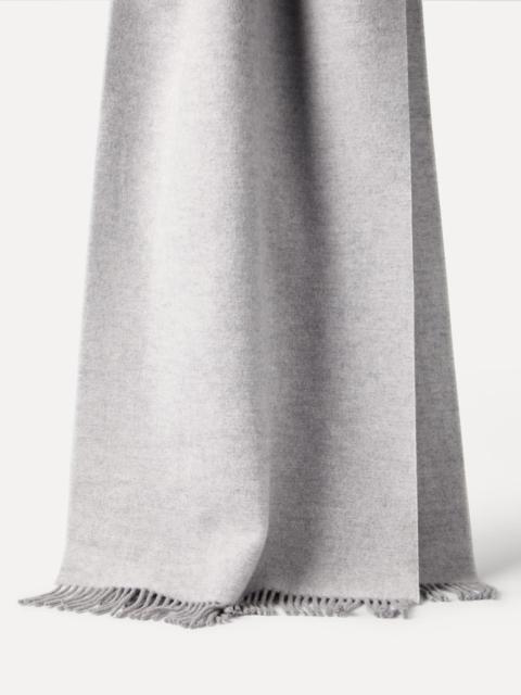 Hooded wool and cashmere knit scarf