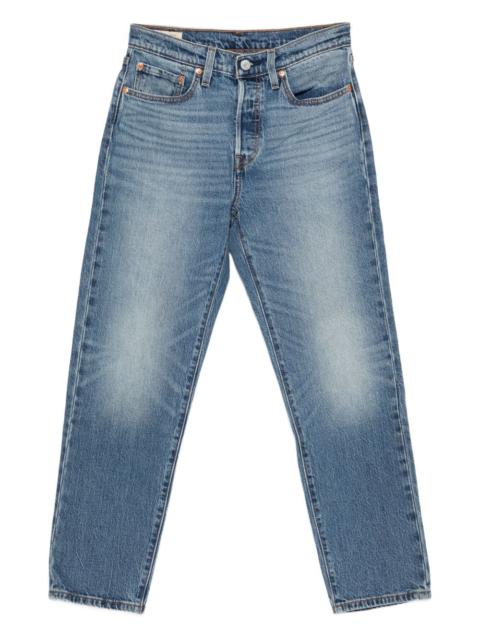 cotton-blend jeans