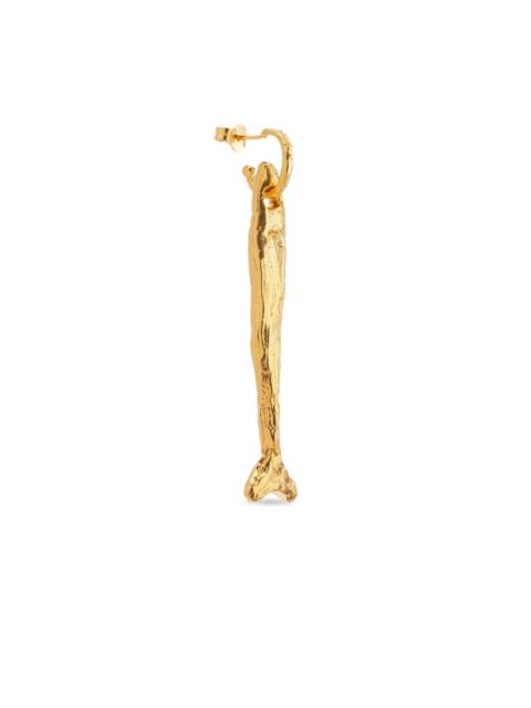 24kt yellow gold The Gone Fishing earring