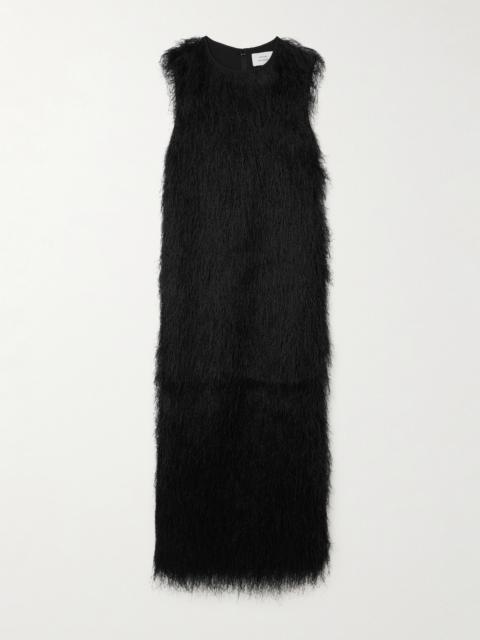 Tiwa Fringed Cotton-voile Maxi Dress