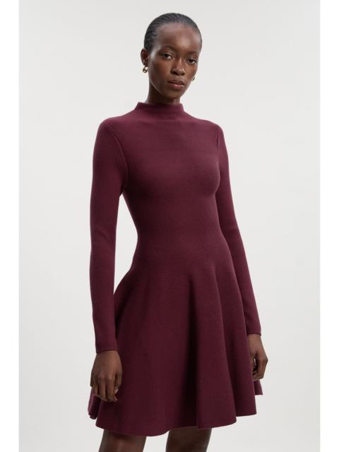 Petite Viscose Blend Full Circle Knit Mini Dress