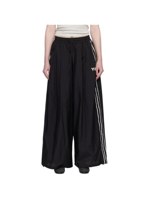 Black 3S Wide Track Pants