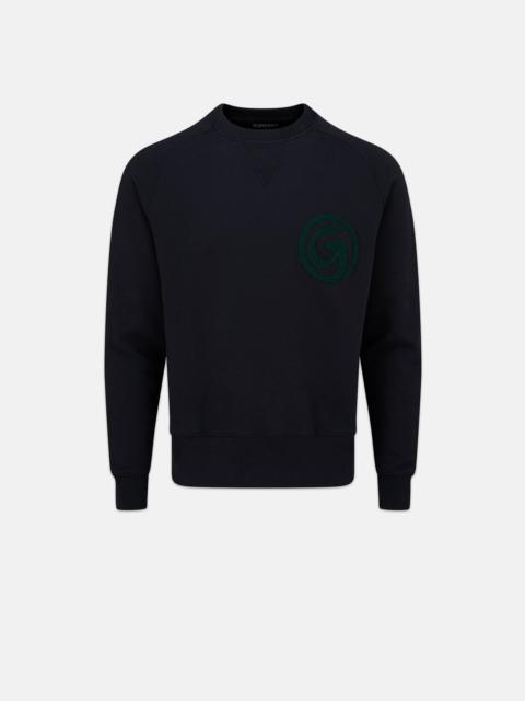 Unisex 'G' Embroidered Sweatshirt Navy