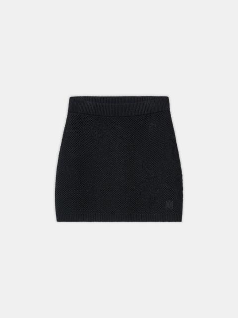 WOMEN'S FLORAL CROCHET MINI SKIRT