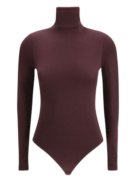 turtleneck long-sleeve bodysuit