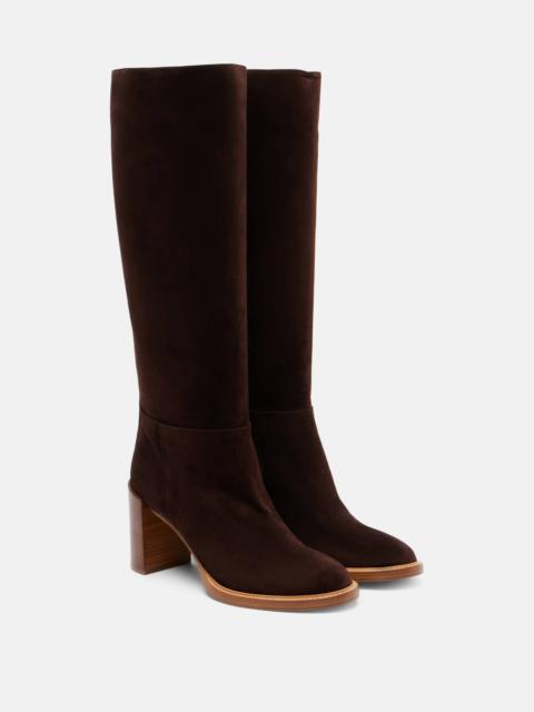 Bocca suede knee-high boots
