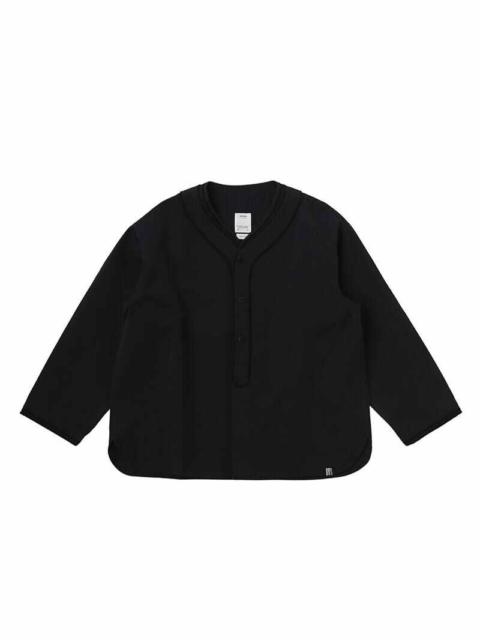 DUGOUT SHIRT L/S (W/L PIQUE) BLACK
