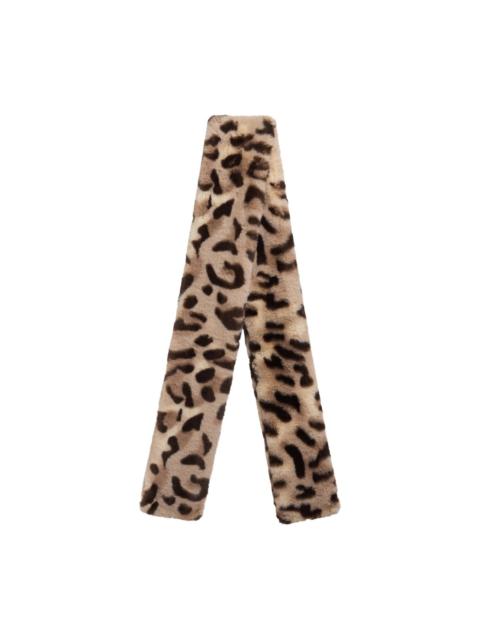 animal-print scarf