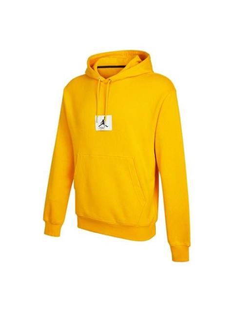 Air Jordan Statement Logo Printing Casual Sports Hoodie 'Yellow' DA9817-713