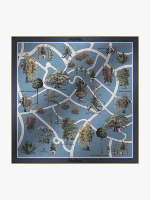 FRIDA Printed silk oversized scarf