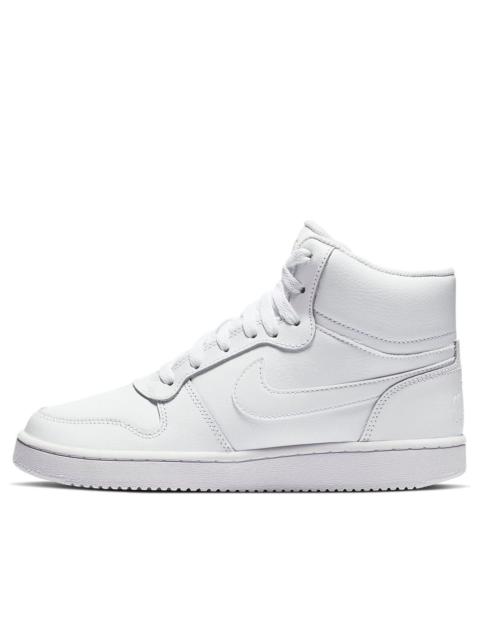 (WMNS) Nike Ebernon Mid 'Triple White' AQ1778-100