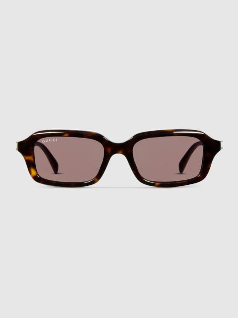 Rectangular frame sunglasses