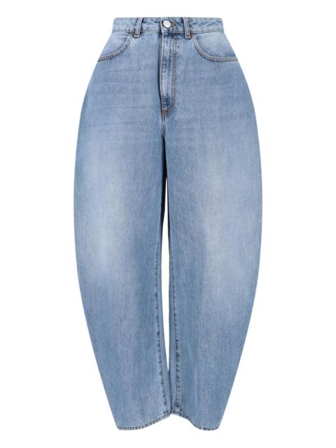 WIDE ROUNDED JEANS