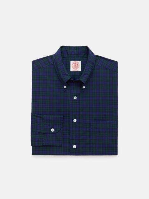MADE-IN-USA THOMAS MASON BLACKWATCH TARTAN BROADCLOTH SPORT SHIRT - CLASSIC FIT