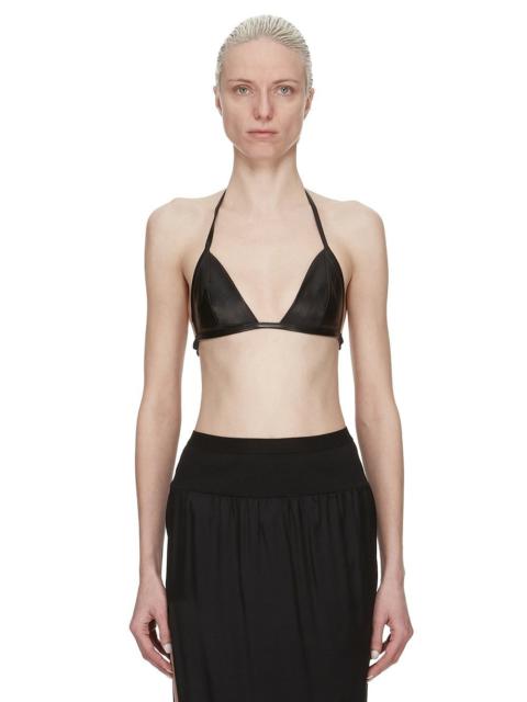Black Hollywood Leather Bra