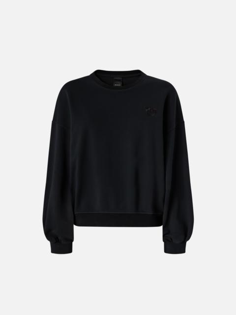 SWEATSHIRT WITH LOVE BIRDS EMBROIDERY