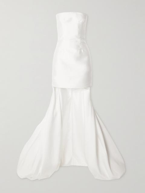 Neva Strapless Satin-twill Gown