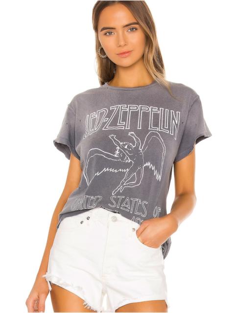 Led Zeppelin United '77 Crew Tee in Charcoal