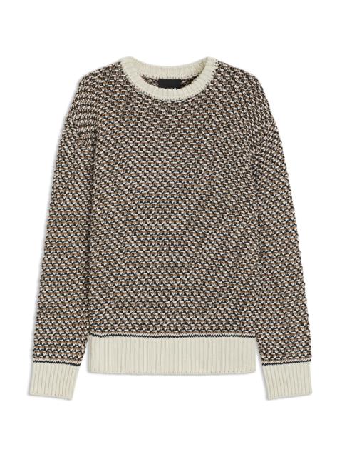 COTTON SWEATER WITH RICH KNITTED STRUCTURE