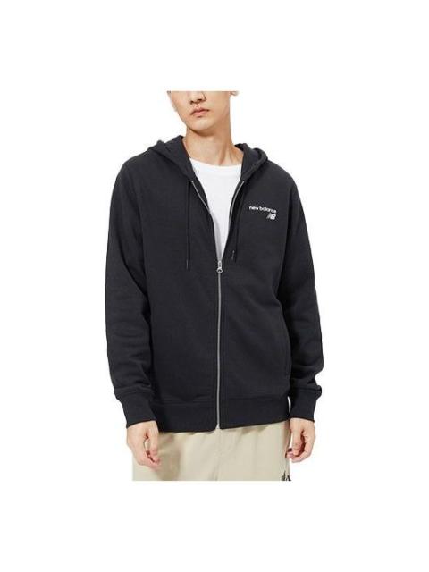 New Balance Men's New Balance Logo Sports Zipper Black MJ03907-BK