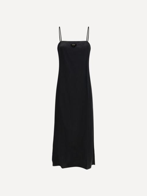 Long silk slip Dress