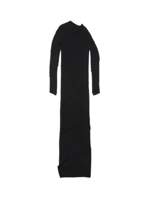 Women's Spiral Maxi Dress in Black