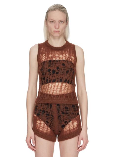 Spider open-knit tank top