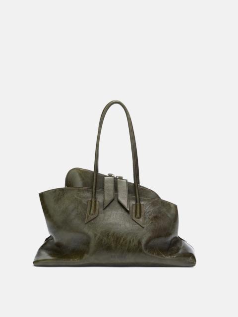 ''LA PASSEGGIATA MEDIUM'' OLIVE BROWN TOP HANDLE