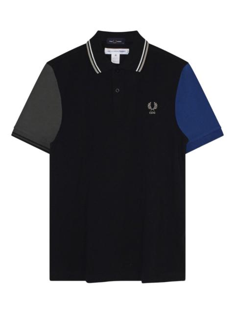 x Fred Perry colour-block short-sleeve polo shirt