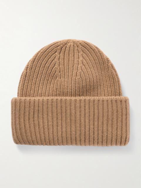 Ribbed Cashmere Beanie