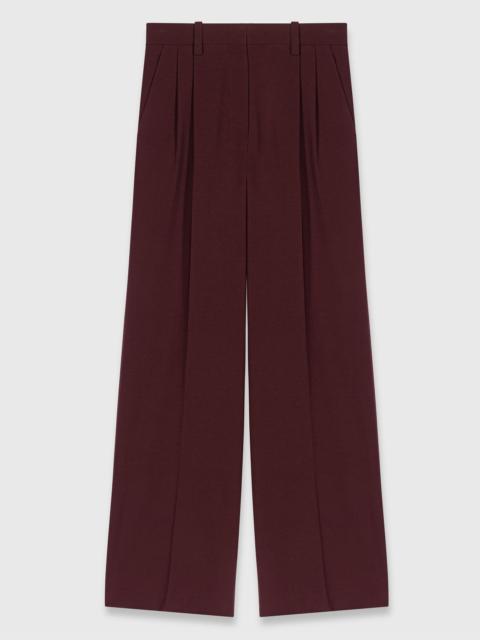 Tailored high-waisted suit trousers