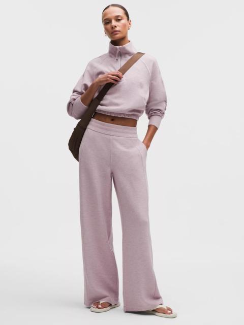 Scuba Mid-Rise Wide-Leg Pant *Waffle