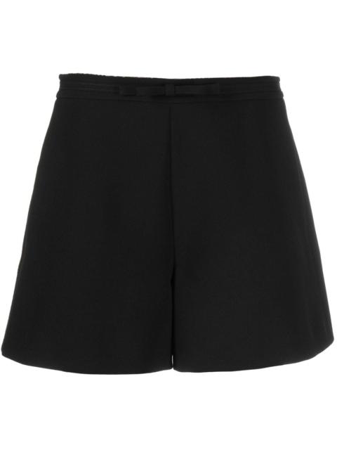bow-detail wide-leg shorts