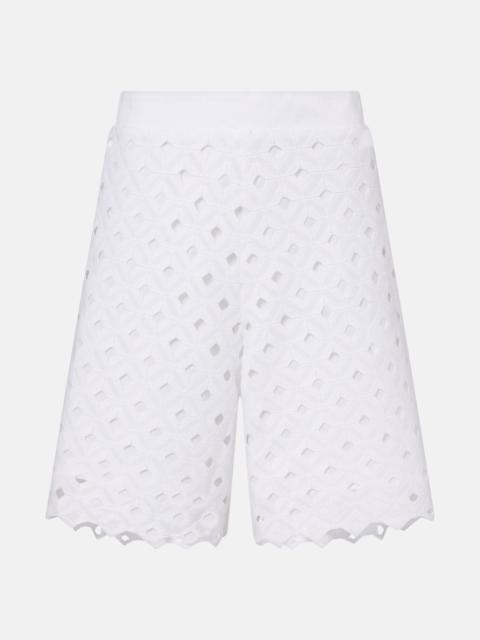 Uguale broderie anglaise Bermuda shorts
