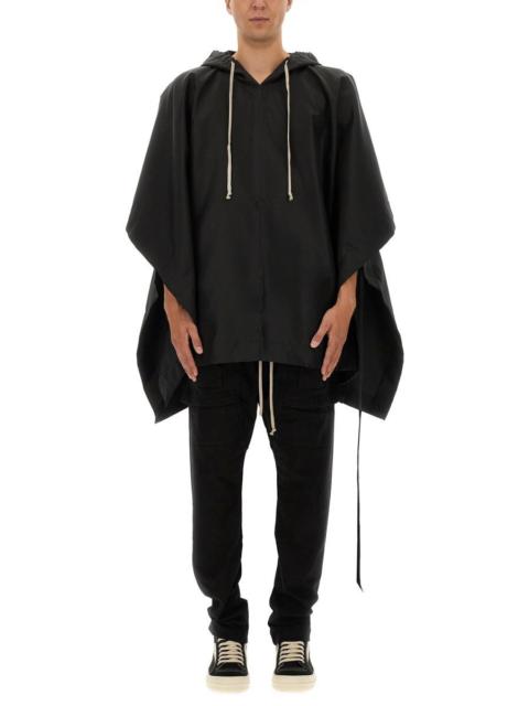 Rick Owens Drkshdw Cape With Hood