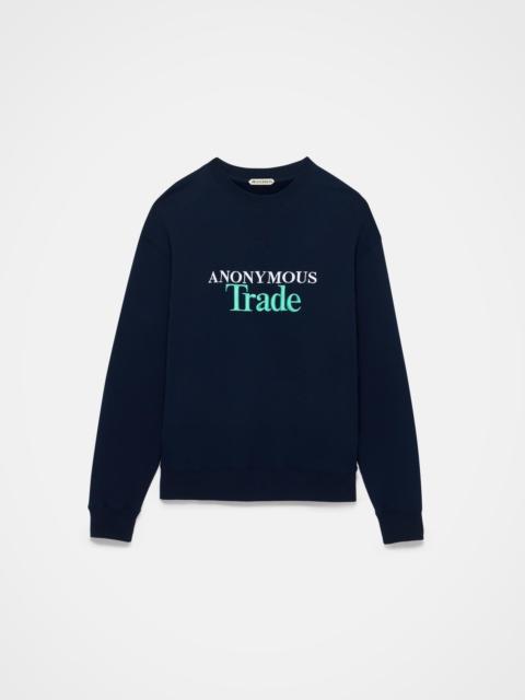 MENS 'ANONYMOUS TRADE' SWEATSHIRT IN NAVY