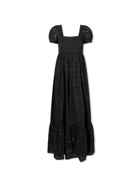 GANNI Broderie Anglaise Maxi Dress