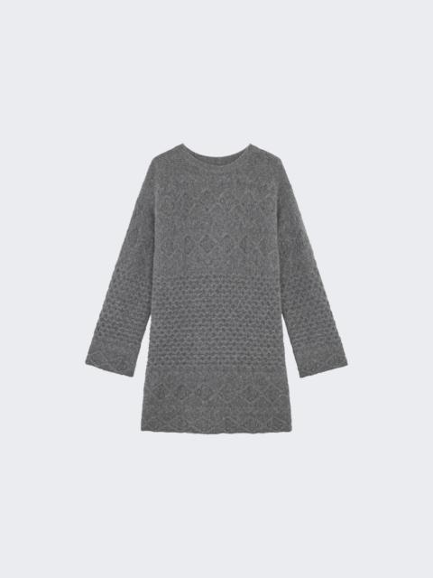 Pelagia Knit Dress Anthracite Melange