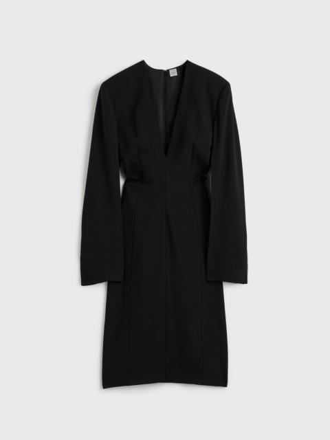 Tailored slouch dress black