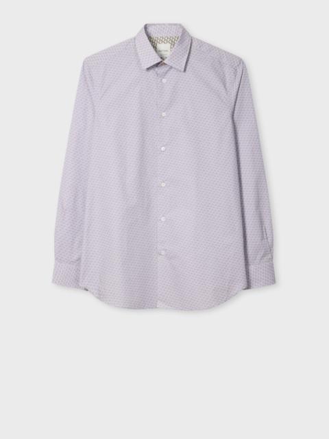 Tailored-Fit Lilac 'Cars and Camels' Shirt