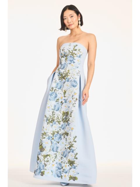 LARISA GOWN - SKY BLUE CASCADE