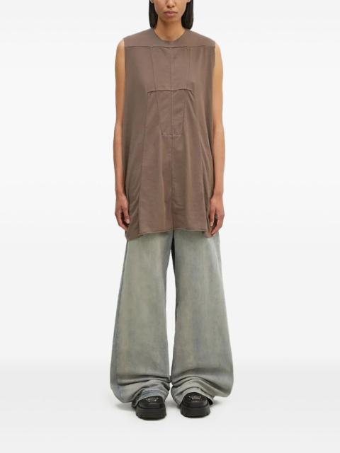 panelled sleeveless top