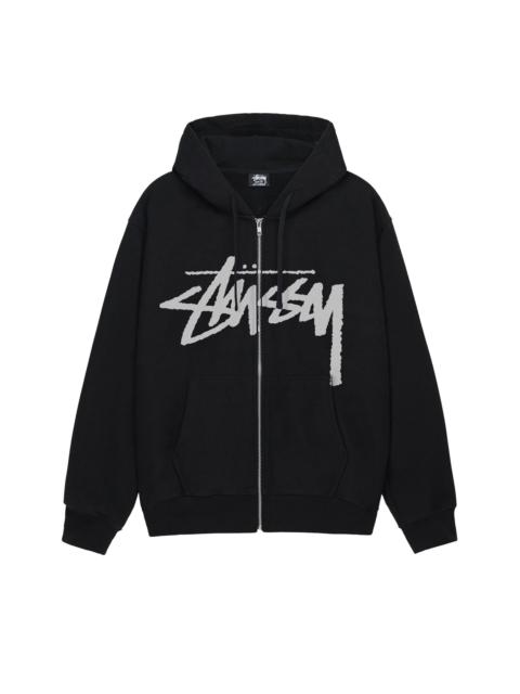 Stussy Stock Zip Hoodie 'Black'