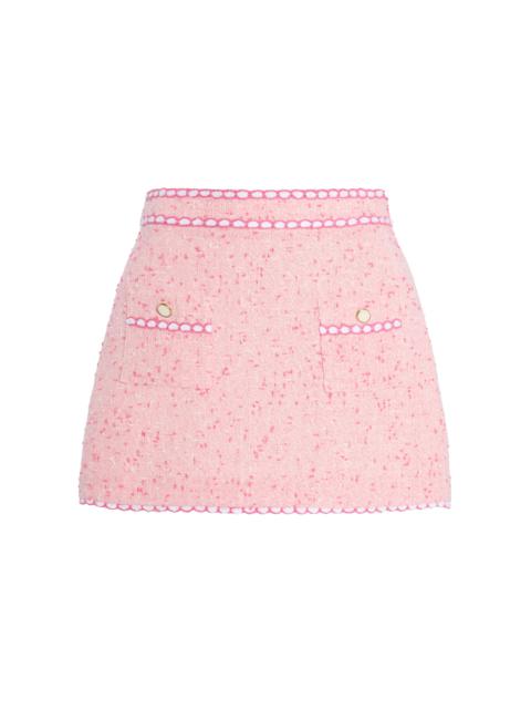 Leighton Tweed Cover-Up Mini Skirt pink