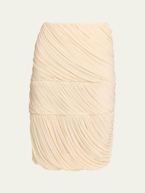 Alory Draped Jersey Skirt