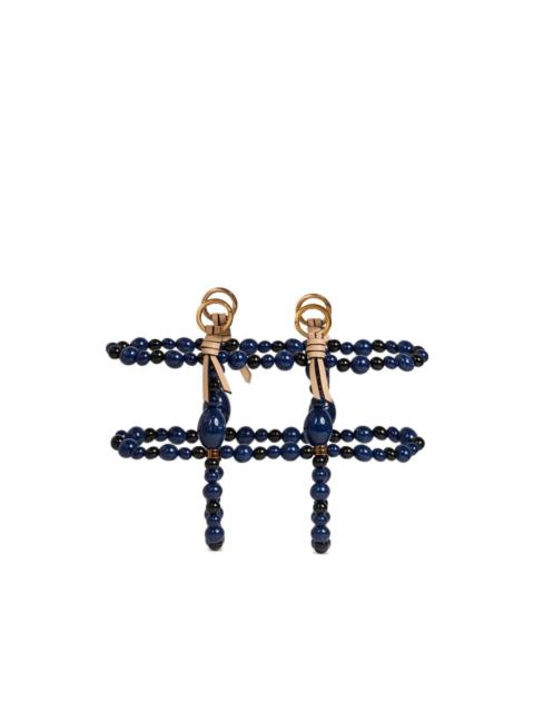 marble-embellished cage bag