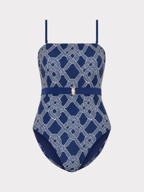 Rope Print One Piece