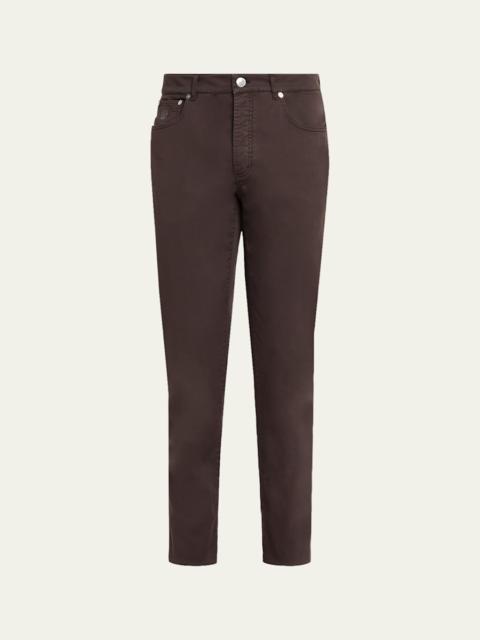 Men's Italian-Fit Denim Five-Pocket Pants