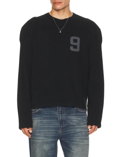 9 Padded Waffle Long Sleeve Tee